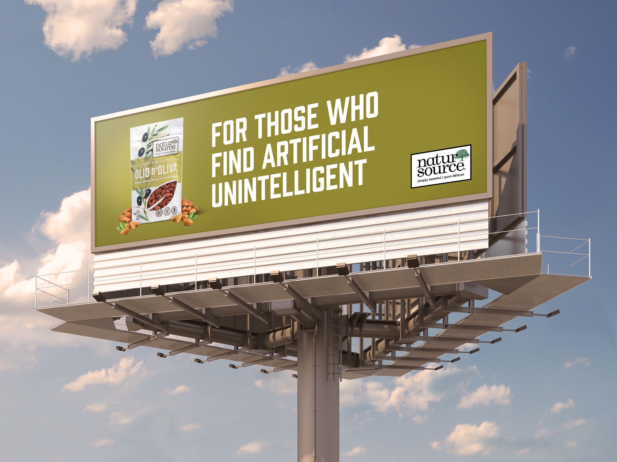 naturSource billboard OliveOil Almonds