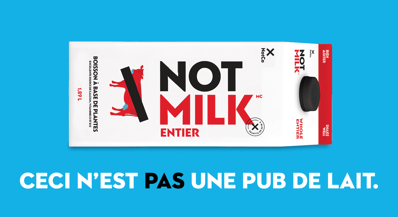 Exemple de bannière publicitaire réalisée pour la campagne de lancement de NotMlik au Québec